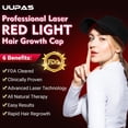 thumbnail image 2 of Wearable Red Light Cap for Scalp Wellness, Discreet Hands-Free Light Device with Adjustable Fit for At-Home Hair Care Routines, Portable & Rechargeable, 2 of 6