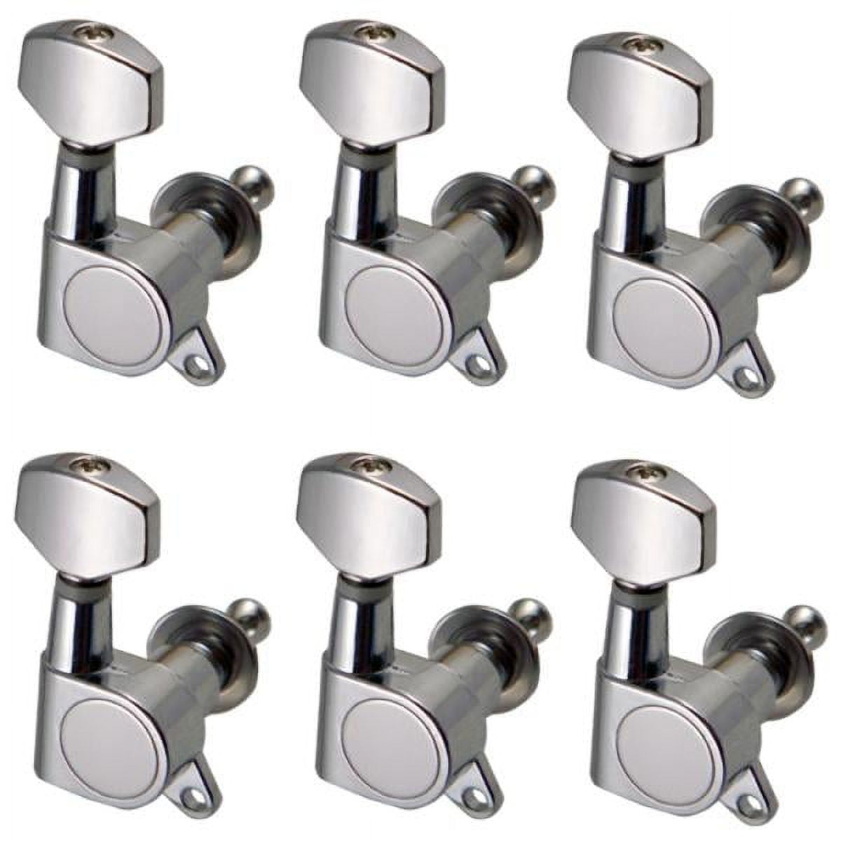 LeeQinersw 69mm Electric Guitar Fixed Hardtail Bridge+6R Sealed Gear Tuning Pegs Tuners