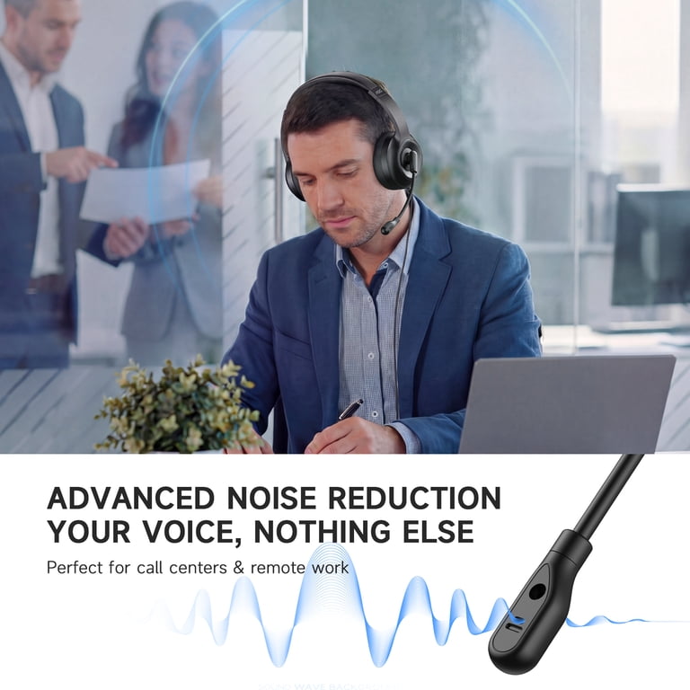 Froura Wired Call Center Headset with Noise Cancelling photo 4