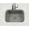 thumbnail image 2 of Houzer Porcela 23 in Slate Porcelain Enamel Steel Undermount Single Bowl Kitchen Sink - PCS-2500 SL, 2 of 8