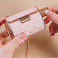 thumbnail image 4 of Lipstick pink bag four pieces (B) $Luxury pet leather bag lipstick set gift box non-stick cup non-fading lip balm gift, 4 of 5