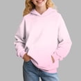 thumbnail image 2 of Dnhxils Girls Ear Hoodies with Pocket Fashion Hooded Sweatshirt for Kids Gradient Trendy Clothes for Teens, 2 of 6