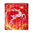 thumbnail image 3 of Bathroom Shower Curtain71“ W x 71“ H Christmas Tree Santa Snowman Shower Curtain Multicolor, 3 of 3