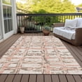 thumbnail image 6 of Addison Rugs Chantille Indoor/Outdoor Transitional Stripes Pink Washable Rectangle Rug, 3' x 5', 6 of 6