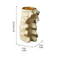 thumbnail image 3 of Lilixerw Halloween White Spine Candle Holder Ornament for Table Centerpieces Fireplace,Halloween Candle Holder Decor and Dinner Party Holder, 3 of 6