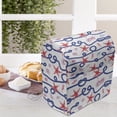 thumbnail image 3 of Starfish Stand Mixer Cover, Nautical Pattern with Navy Marine Rope Red Starfish Shells Scallops Seahorses, Kitchen Appliance Organizer Bag Cover with Pockets, 5 Quarts, Multicolor, by Ambesonne, 3 of 4