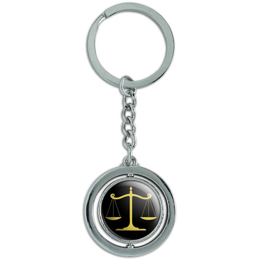 Balanced Scales Of Justice Symbol Legal Lawyer Gold Spinning Round