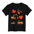 thumbnail image 4 of Toddler Girl Shirt Baby Girls Short Sleeve 0-24 Months 2t 3t 4t 5t 6t 7t T-Shirts Soft Cotton Tee Toddler Girl Clothes Gibobby,18-24 Months,Black, 4 of 4