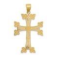 thumbnail image 4 of 14k Diamond-cut Fancy Cross Pendant K6234, 4 of 4