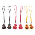 thumbnail image 1 of 6Pcs Money Bag Pendants Copper Bell Pendants Decorative Keychain Phone Pendants, 1 of 8