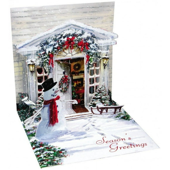 3D Greeting Card - HOLIDAY DOOR - Christmas