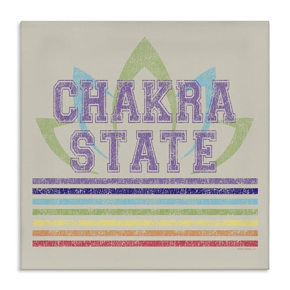 Stupell Industries Vintage Chakra State Novelty & Humor Painting Wrapped Canvas Art Print Wall Art, 17 x 17