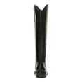 thumbnail image 2 of VINCE CAMUTO Womens Black Goring Padded Alfella Round Toe Block Heel Zip-Up Leather Riding Boot 6.5 M, 2 of 4