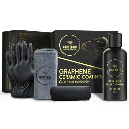 Magic Shield Graphene Coating for Cars │ Self-Healing, 5+ Years Durability │ Advanced SiO2 Ceramic Protection - High Gloss, Anti-Scratch - Perfect for Cars, Motorcycles, Marine, and RVs
