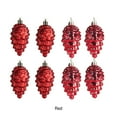 thumbnail image 4 of relayinert 8pieces Tree Decoration Eye-catching Pine Cone Decorations For Festive Red 1Set, 4 of 5