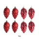 thumbnail image 5 of Cateissary 8x Árbol de Pino de Plástico Decoraciones Navideñas Cono de Pino Rojo, 5 of 5