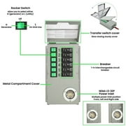 Nature's Generator Elite 6 Circuit 120V 30 Amp Manual Power Transfer Switch Kit