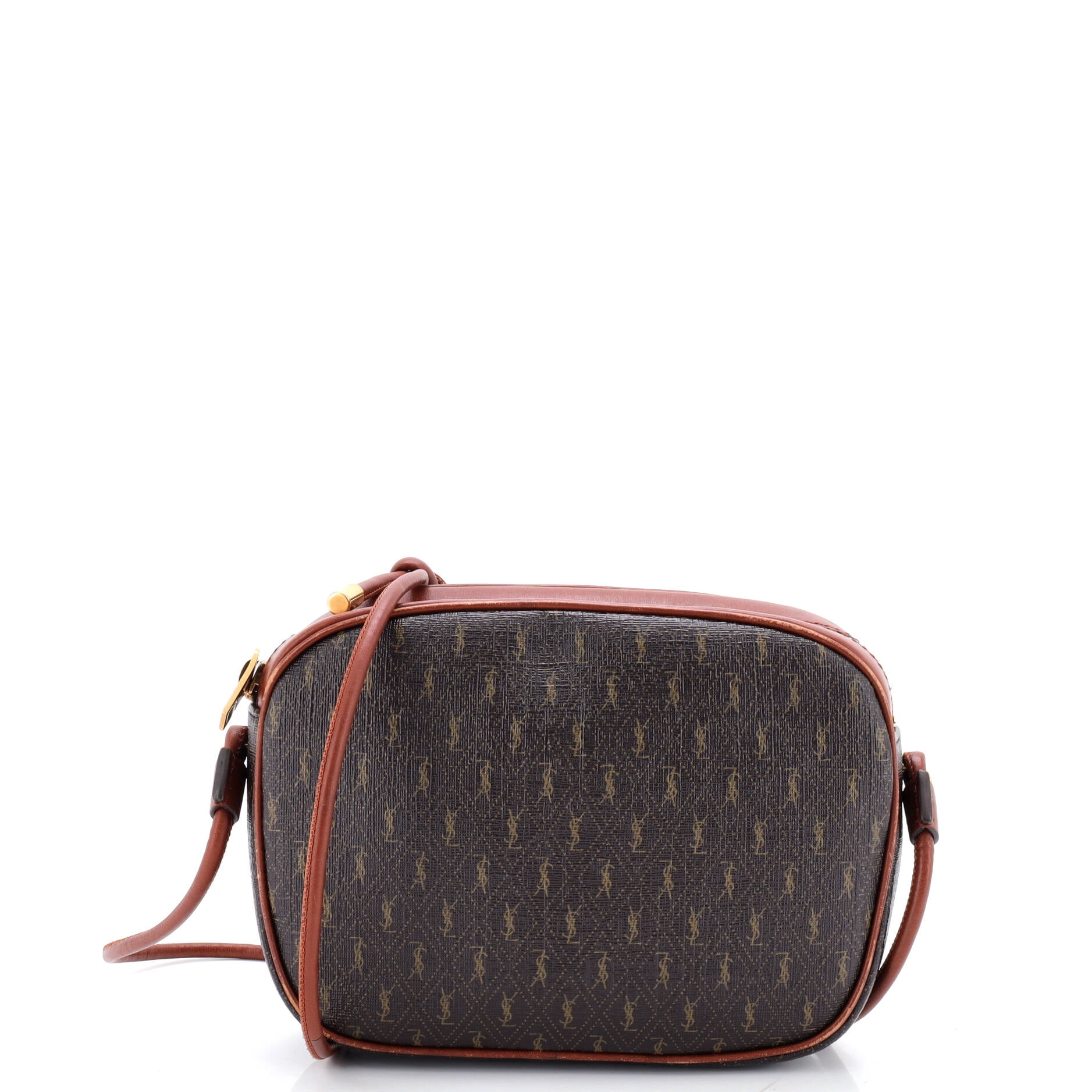 Pre-Owned Saint Laurent Le Monogramme Crossbody Bag Monogram All Over Coated Canvas and Leather Small By Rebag