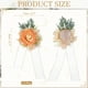 thumbnail image 2 of Uxcell 2 Pcs Corsage de Muñeca de Flores Naranja Claro, Pulseras de Flores Artificiales para Boda Novia Novio Ceremonia Aniversario Baile Fiesta, 2 of 6