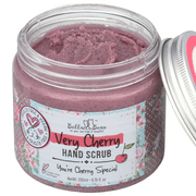 Bella and Bear Very Cherry Hand Scrub Exfoliating Dry Skin Remover - Vegan