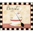 thumbnail image 2 of DiPaolo, Dan 30x26 Gold Ornate Wood Framed with Double Matting Museum Art Print Titled - Barista, 2 of 4