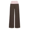 thumbnail image 4 of Xyant Tween Girls Sweatpants Wide Leg High Waist Sweat Polka Dots Pants for Girls,Size 7-8 Years, 4 of 6
