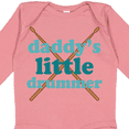 thumbnail image 4 of Inktastic Daddy's Little Drummer Boys or Girls Long Sleeve Baby Bodysuit, 4 of 5