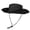 Black, variant on Unisex Solid Vintage Fisherman Hat,Outdoor Hiking Bucket Cap,Sun Protection Headwear with Adjustable Cord and Snap Fastener,Portable Hat for Beach Walking Camping Trip Gray