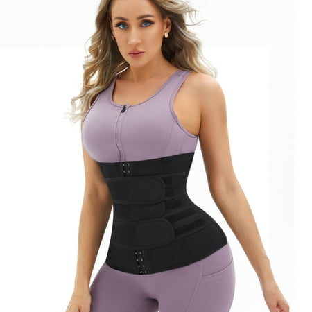 

MOLUTAN Waist Trainer Corset for Women Trimmer Belt Workout Body Shaper Cincher Tummy Tuck Sport Girdle with Steel Bones