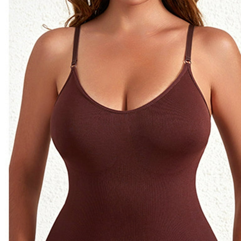 fvwitlyh Shapewear for Women Tummy Control Bodysuit for Women Body Shaping  Garment Seamless Tummy Shrinking Shaping Upper Support Gathering Honey Love