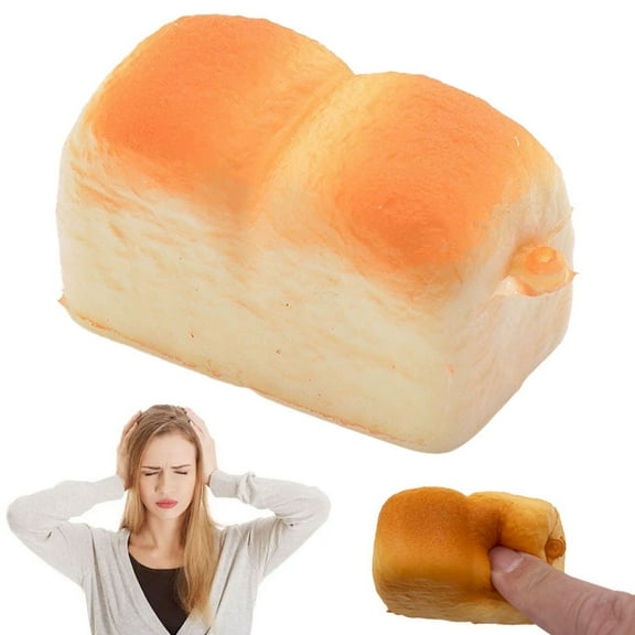 YUPLAY Decompression Bread Toy Keychain – Imitation Food Pendant for Bags, Backpacks, and Keyrings | Creative & Fun Stress Relief Accessory
