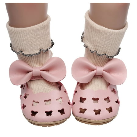 

Gubotare Baby Shoes Infant Baby Slippers Girls Boys Booties Warm Baby Socks Shoes Newborn Crib Shoes Baby Footwear Prewalkers Pink 3