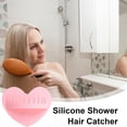 thumbnail image 6 of Seyotauo Silicone Hair Collector - Hair Catcher Shower Wall, Heart Shape Shower Hair Grabber Collector Suction Silicone Bathtub Tool for Preventing Bathroom Clogged Drains, 6 of 7