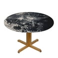 thumbnail image 3 of Patifu Stars Moon Space Art Round Tablecloth 100% Polyester Table Cover Outdoor Fitted Stain-Resistant Washable for Restaurants Weddings Parties 54"-58, 3 of 8