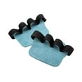 thumbnail image 3 of lacooooppia Lifting Grip Pads Palm Protection Sports Four Finger Breathable Anti Slip Palm Blue and Black, 3 of 8