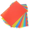 thumbnail image 1 of Shisuyan 1 Set Loose-leaf Binder Divider Paper Dividers Notepad Dividers Plastic Binder Dividers Notepad Tabs Colored Tabs Colored Page Markers Notepad Index Dividers A4, 1 of 9