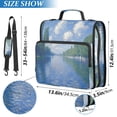 thumbnail image 2 of FORMRS Zipper Binder with Shoulder Strap 2-inch Ring 500 Sheet Capacity File Bag, Blue Sky and River, 2 of 5