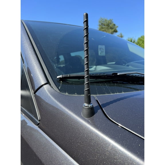 7" inch Short Black Rubber Spiral Antenna Mast Radio for DODGE GRAND CARAVAN 2008-2020