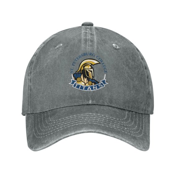 St Petersburg College Hat Adult Adjustable Classic Washed Casquette Cap Hat Baseball Cap