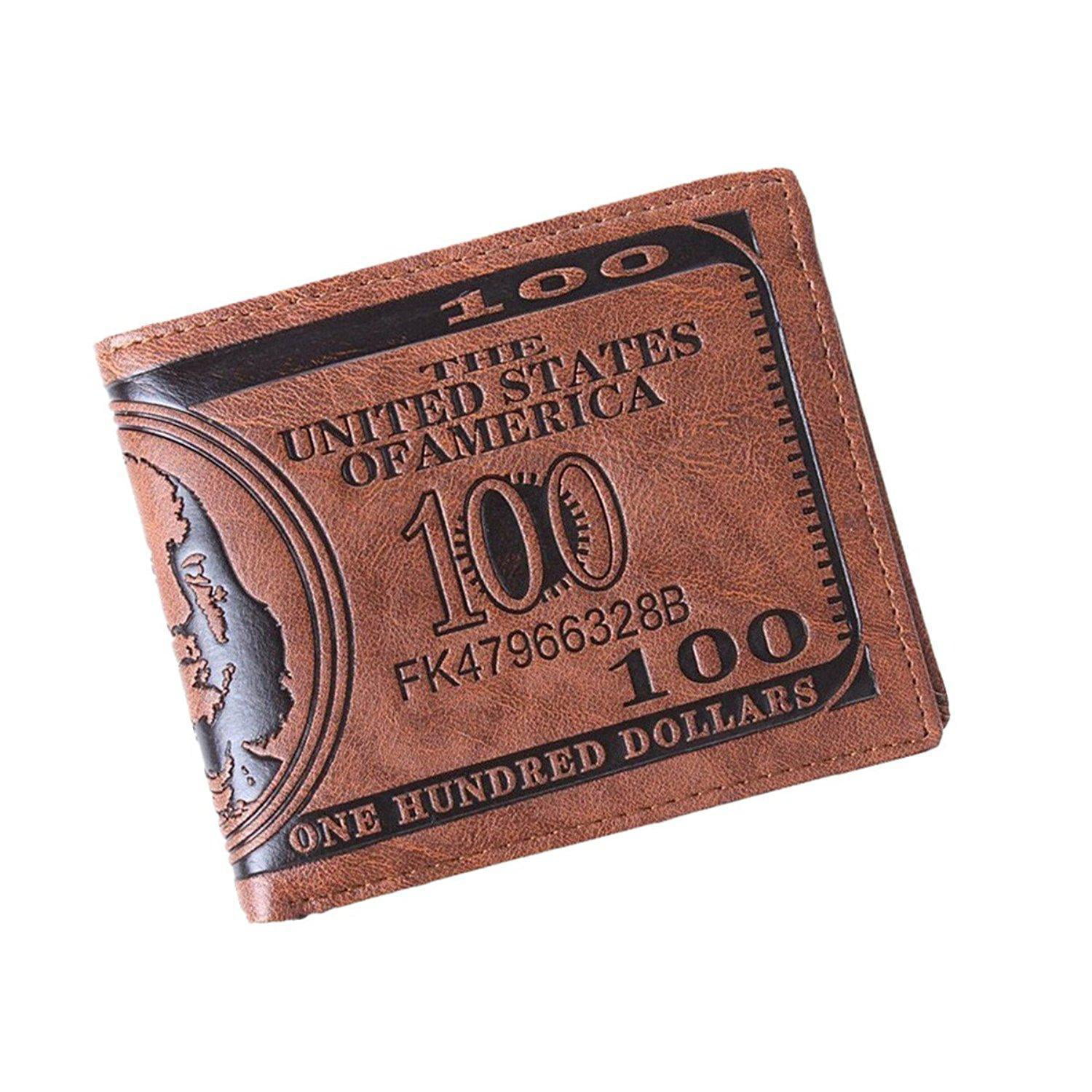 One Hundred Dollar Bill Novelty Wallet Billfold 1 Pocket 2 Cards Fun Gift for sale online 