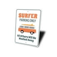 thumbnail image 4 of Surfer Van Parking Only Novelty Sign, Metal Wall Decor - 10x14 inches, 4 of 4