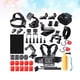 thumbnail image 3 of FELTECHELECTR Kit de accesorios para cámara de acción 42 en 1 con palo selfie y marco estándar de plástico (negro), 3 of 6