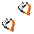 thumbnail image 4 of Toystoory Kayak Paddle Leash con gancho Long Fishing Rod Lanyard Outdoor Multifuncional High-Elástica Colorful Anti-Lost Rope naranja Naranja 2Conjunto, 4 of 6
