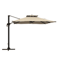 thumbnail image 1 of Outsunny Parasol Déporté de Patio 10 Pi, Parasol Suspendu, Kaki, 1 of 10