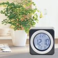 thumbnail image 4 of Reloj, Reloj despertador de escritorio, Reloj pequeño, Reloj electrónico moderno cuadrado portátil, Reloj despertador digital para decoración, 4 of 8