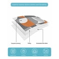 thumbnail image 5 of Orange Grey, King Size Down Alternative Comforter, Lightweight Comforter Quilt Bedding Set with Pillow Shams Abstract Modern Geometric Watercolor All Seasons Bed Comforter Duvet Insert 96"x106", 5 of 7