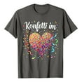 thumbnail image 1 of Confetti In Heart Fancy Dress Carnival Outfit Sleeve T Shirt for Men, 1 of 2