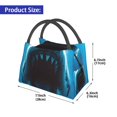 thumbnail image 2 of Fotbe Open-Mouthed Shark Bolsa Térmica Portátil con Estampado, Bolsa de Entrega de Alimentos Aislada, Bolsa Reutilizable de Gran Capacidad para Comidas y Supermercado, 2 of 6