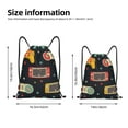 thumbnail image 4 of Kdxio Retro Video Game Print Drawstring Backpack Bag,Waterproof Draw String Back Sack, Gym Drawstring Bags Swim Bag For Unisex, 4 of 9