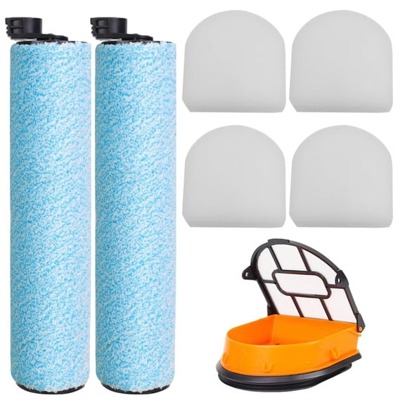 Home Times 6-Pack Replacement Brushroll & Filte Bundle for Shark WD160 WD260 WD101 WD201 WD100 WD200 AW201 WD200C WD201C WD101C AW261 HydroVac XL 3-in-1 Vacuum Cleaner